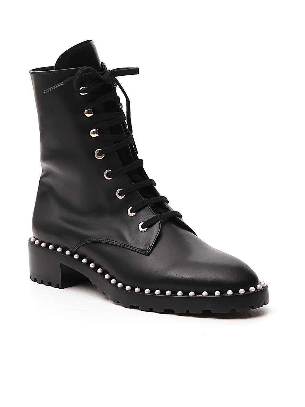 stuart weitzman allie combat boots