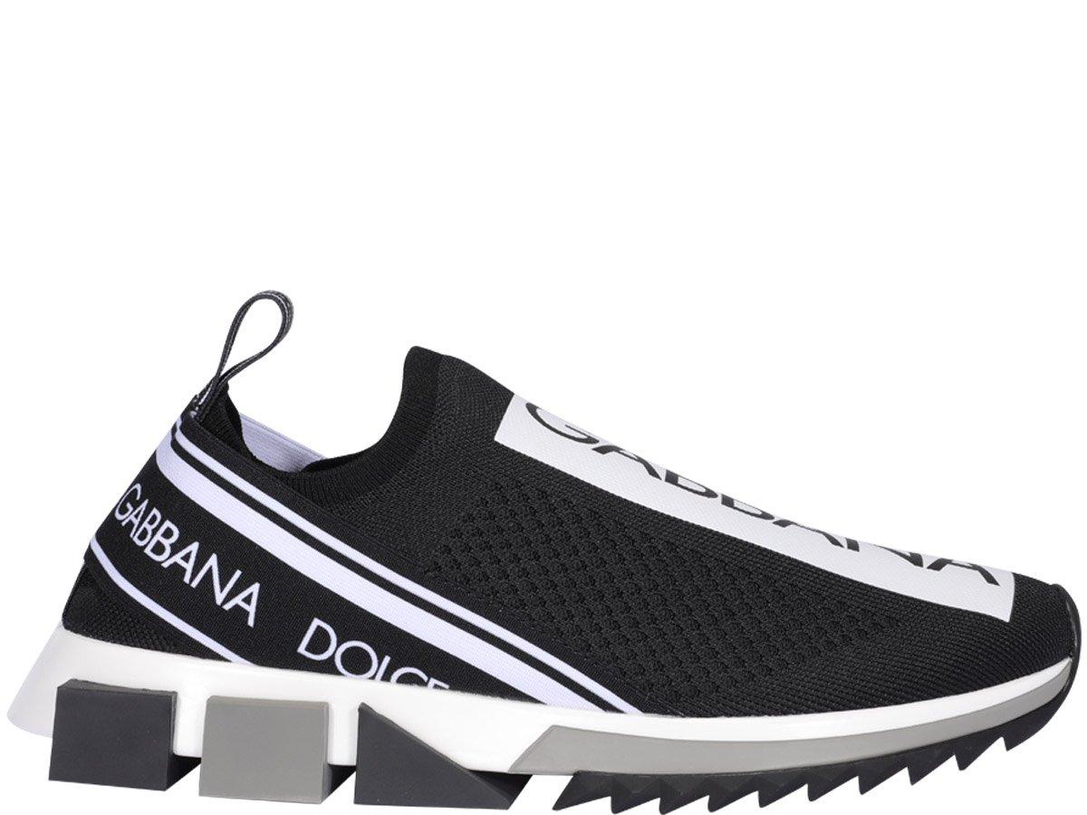 Dolce & Gabbana Synthetic Sorrento Slip-on Sneakers in Black for Men - Lyst