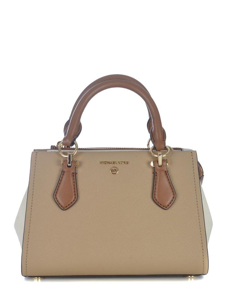 Marilyn Small Color-block Saffiano Leather Crossbody Bag