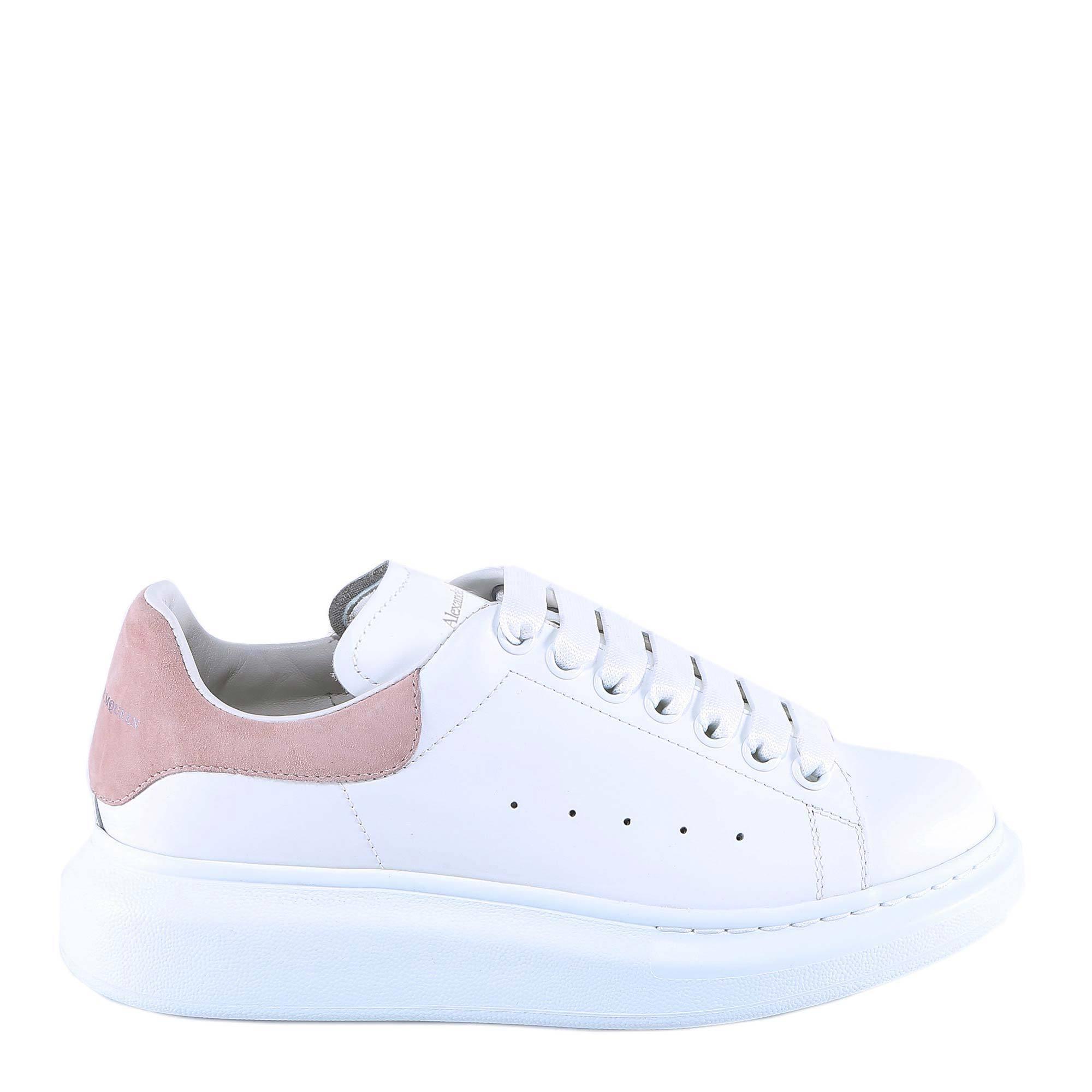 Alexander McQueen Leather Oversized Sneakers in Pink Lyst