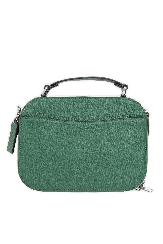 Coach logo-embossed Leather Shoulder Bag - Green