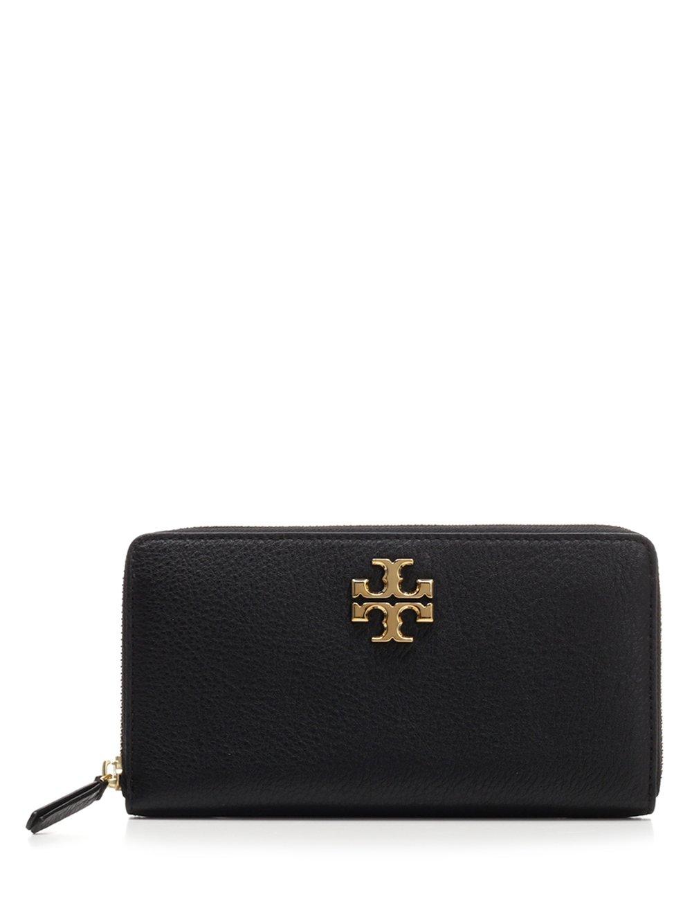 Tory Burch Leather Kira Zipped Wallet in Black Lyst