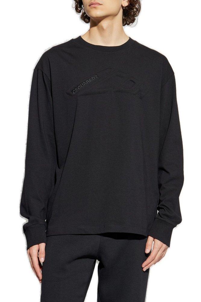 大人気★DSQUARED2 VARSITY FIT LONG SLEEVES T-SHIRT ロンT Varsity Fit Long Sleeves T-Shirt