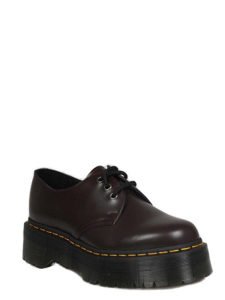 Dr. Martens 1461 Quad Platform Lace-up Shoes in Black | Lyst