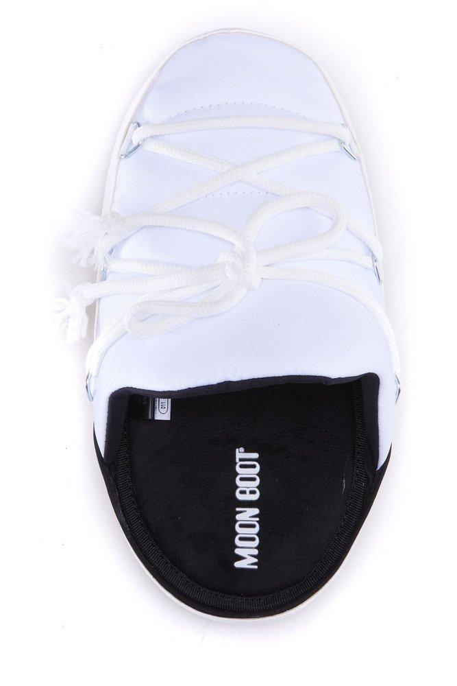 Moon Boot Round Toe Lace-up Sandals in White | Lyst