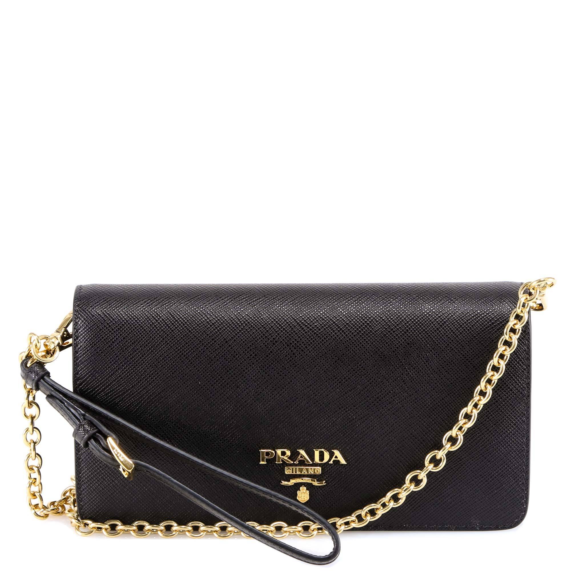 prada saffiano chain bag