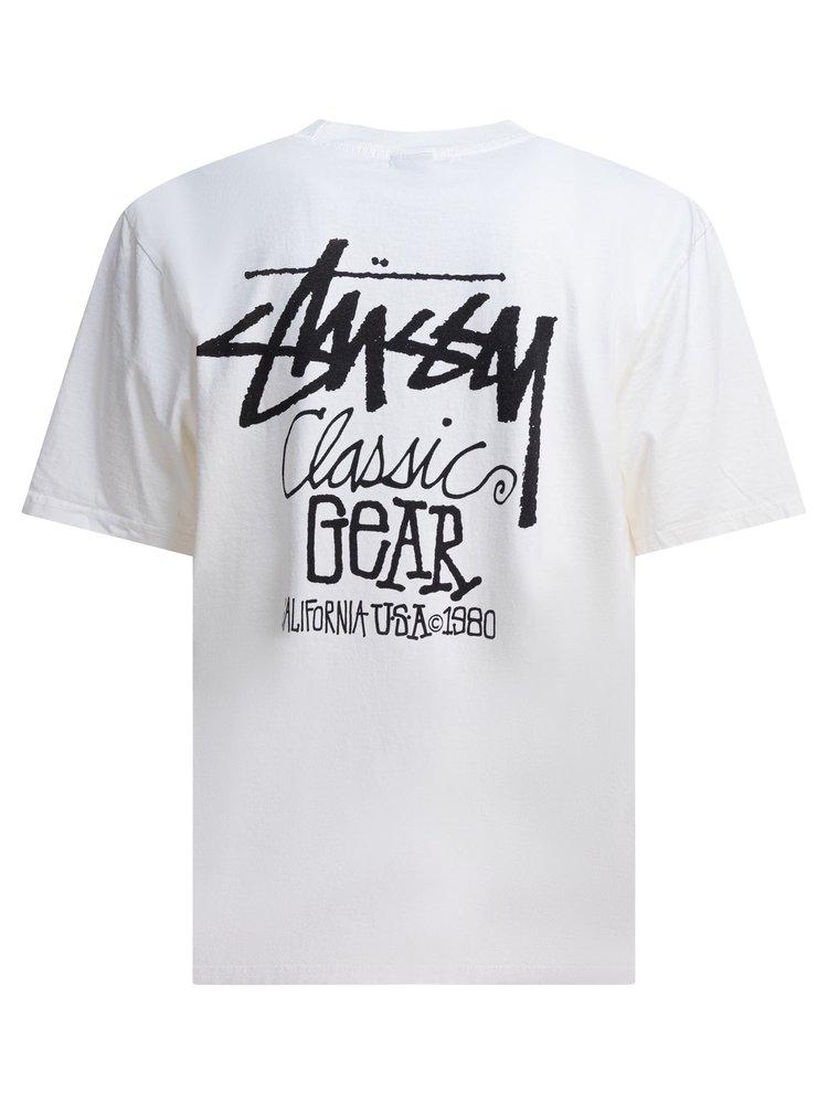 ☆STUSSY☆ PIGMENT DYED CLASSIC GEAR T-SHIRT WHITE Classic Gear Tee Pigment Dyed – Natural | Tees | Stüssy