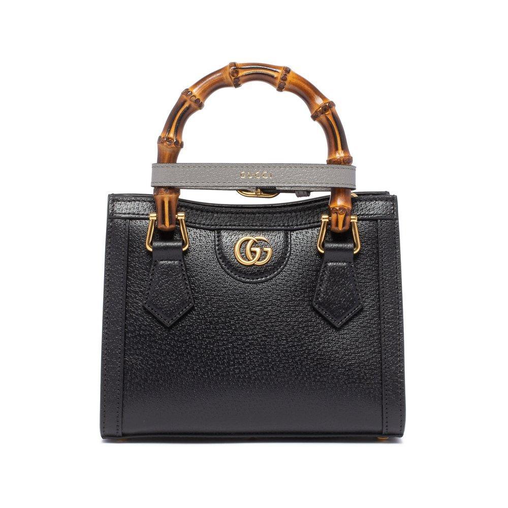 Gucci Mini Diana Top Handle Bag in Black | Lyst