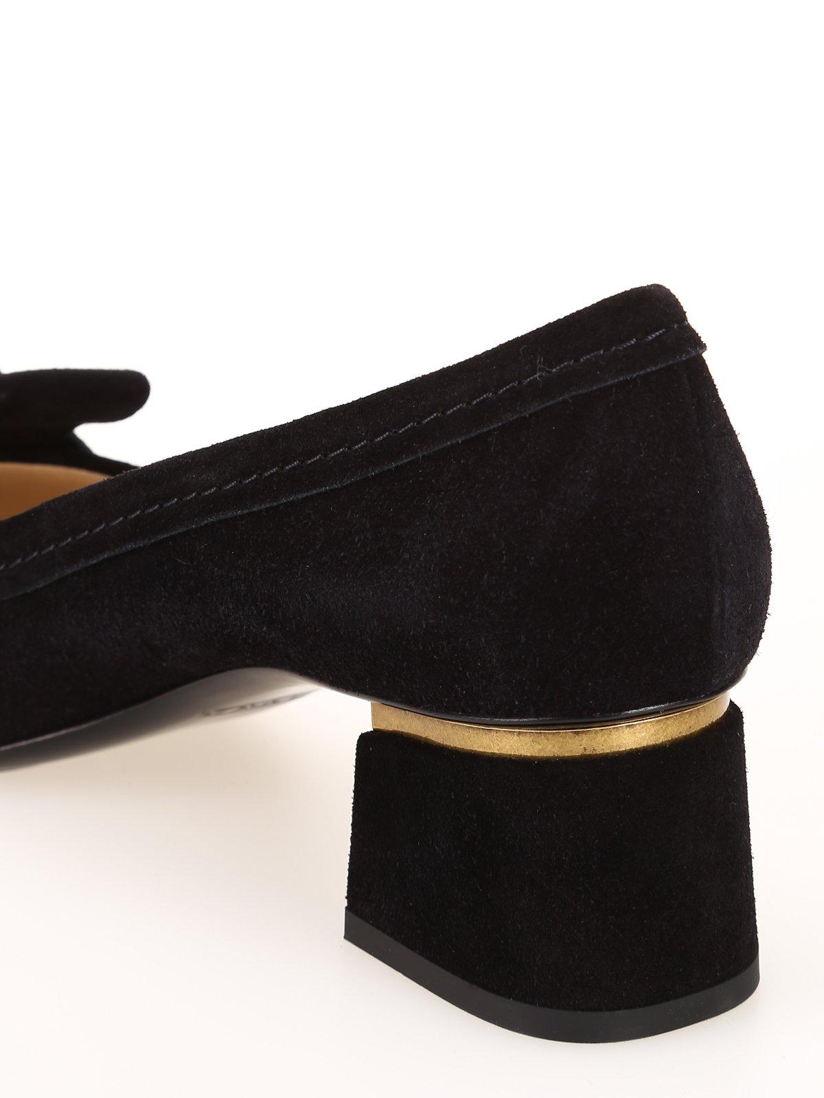 tod's block heel pumps