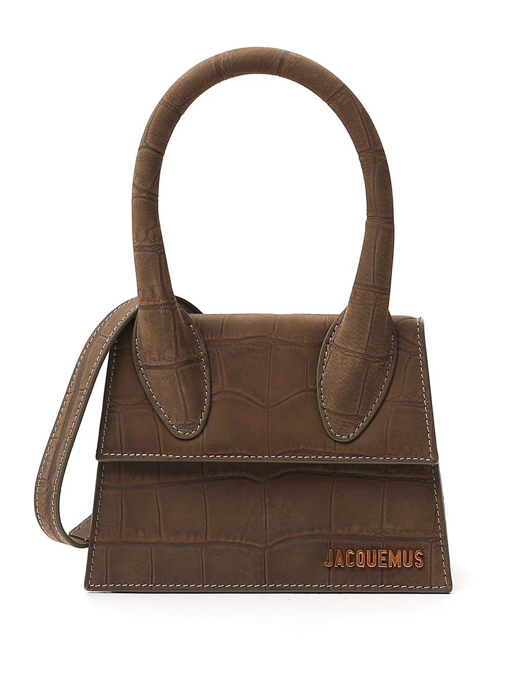 Jacquemus Leather Le Chiquito Moyen Crossbody Bag in Green - Lyst