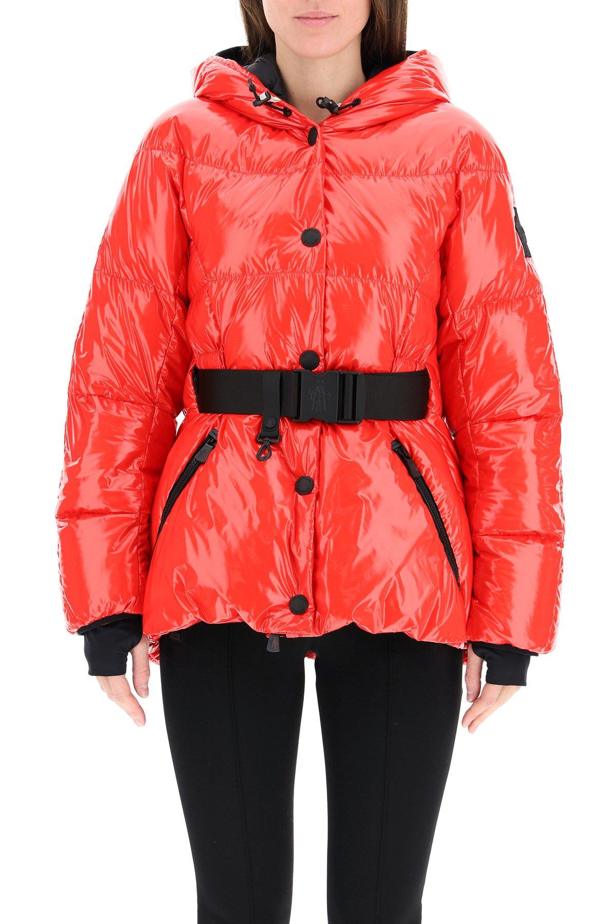 3 MONCLER GRENOBLE Synthetic Belted Puffer Jacket in Red - Save 1% - Lyst