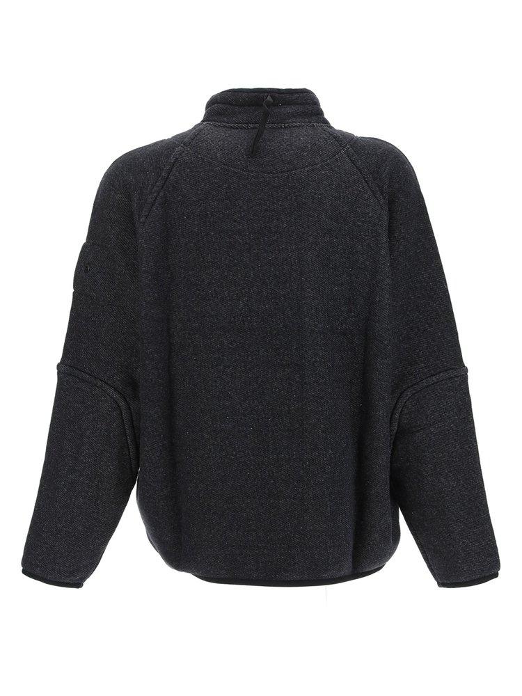 Cotton Funnel-neck Long-sleeved Jumper 