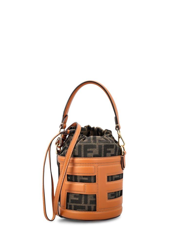 Fendi Mon Tresor Embossed Bucket Bag - Large