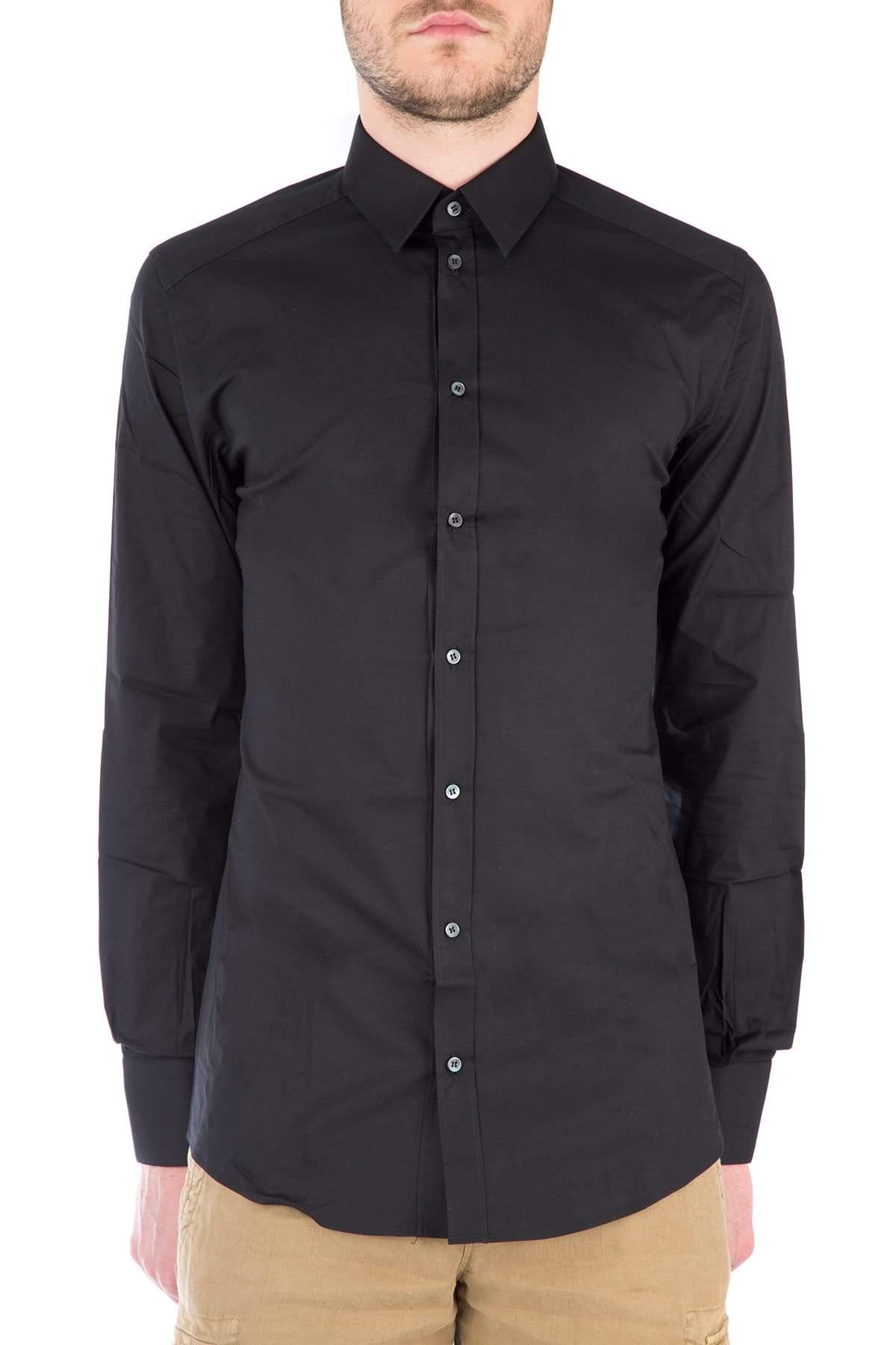Dolce & Gabbana Cotton Classic Shirt in Black for Men - Lyst