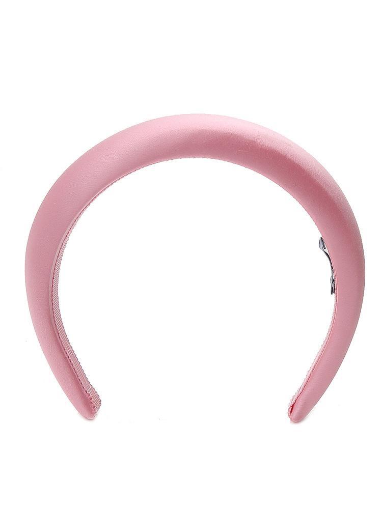 Prada Silk Classic Logo Headband in Pink - Lyst