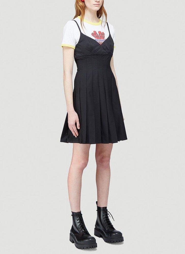 Marc Jacobs Heaven By Pleated Dress in Black | Lyst