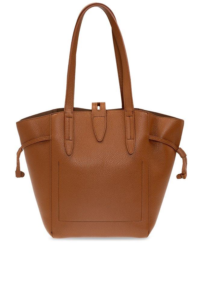 Furla Medium Net Leather Tote Bag - Brown