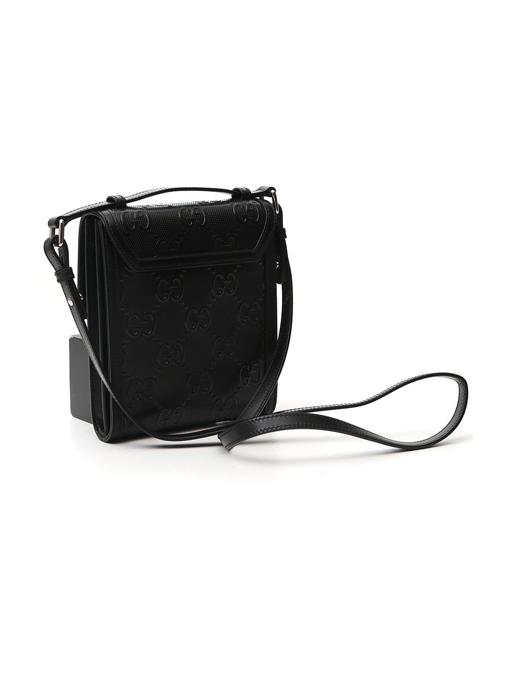 gg embossed messenger bag