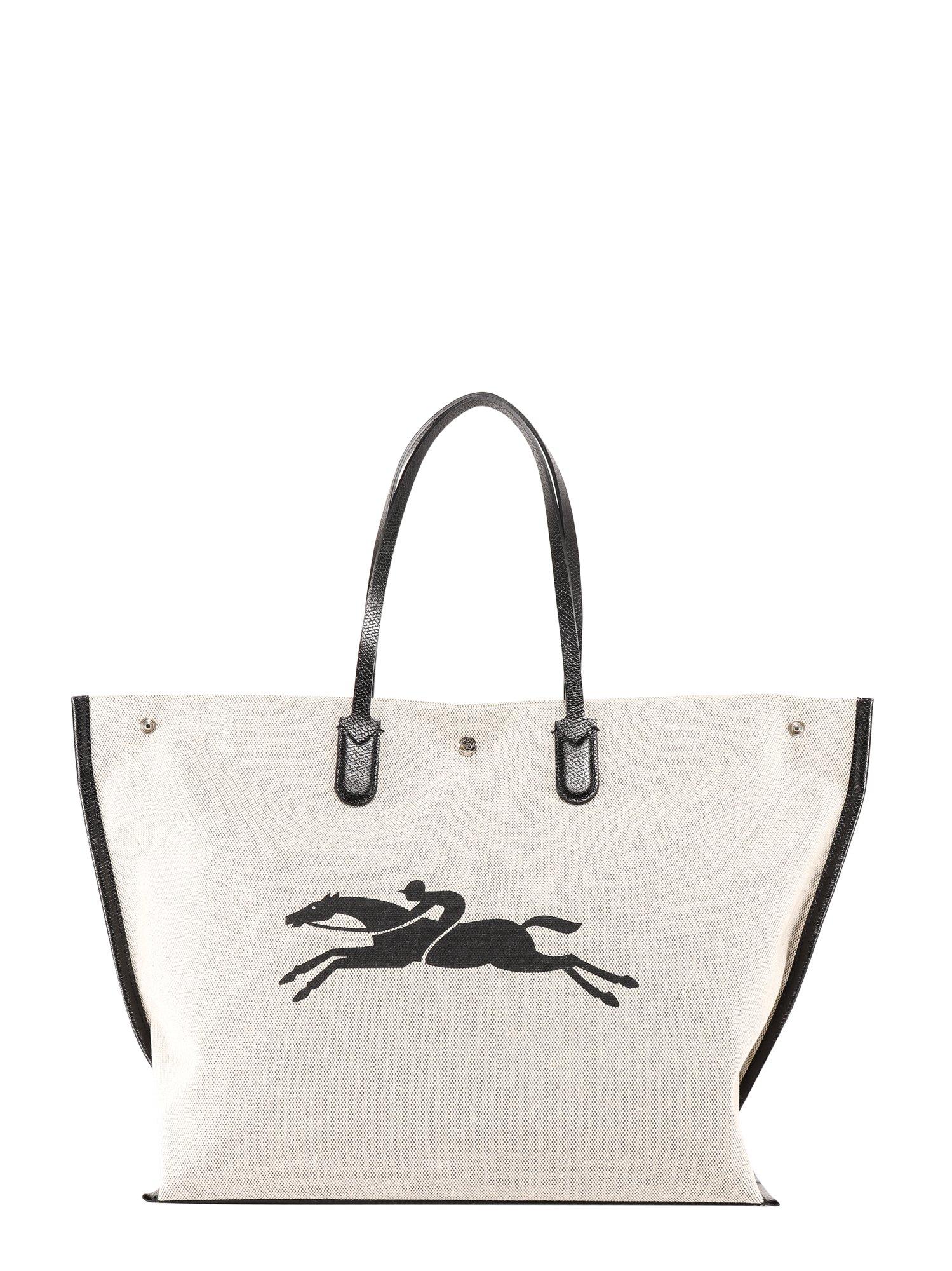 Longchamp Roseau Xl Shopping Bag in Natural | Lyst