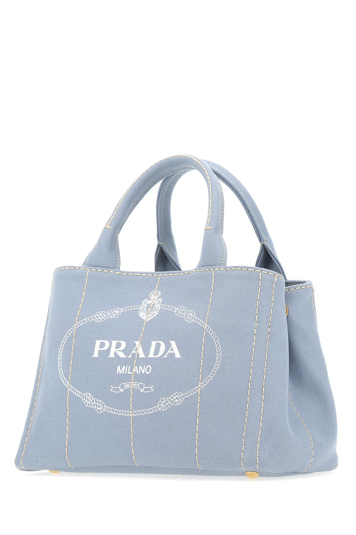 prada blue tote
