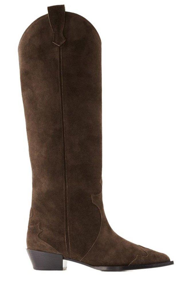 ブーツその他 aeyde Aruna Boots - Aeyde - Suede - Moka Aeyde Black Aruna Tall Boots Aeyde