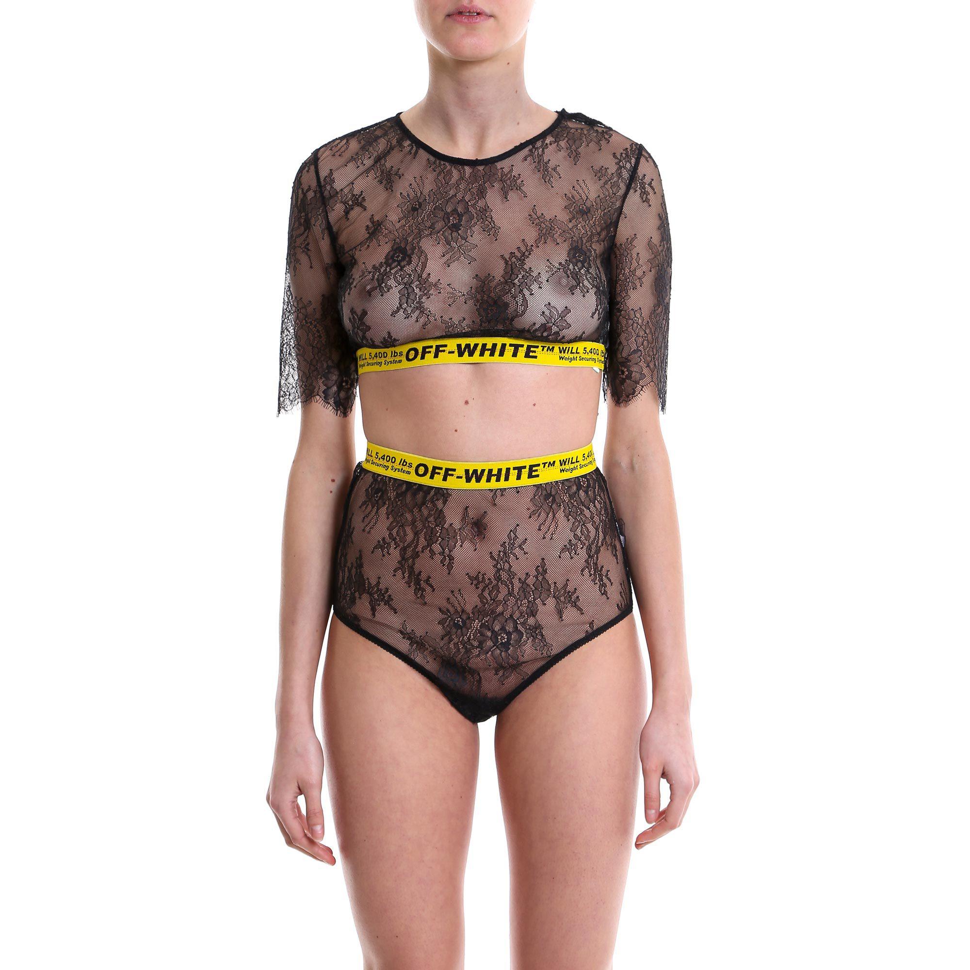black lace two piece set