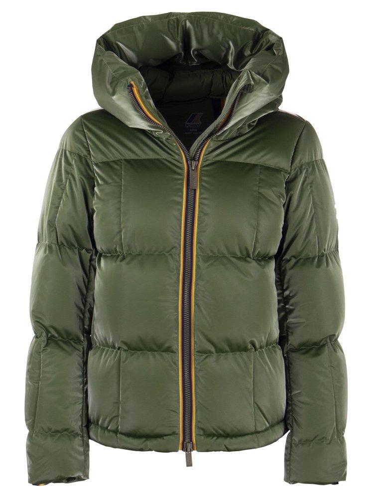 K Way Brielin Hooded Down Jacket in Green Lyst UK