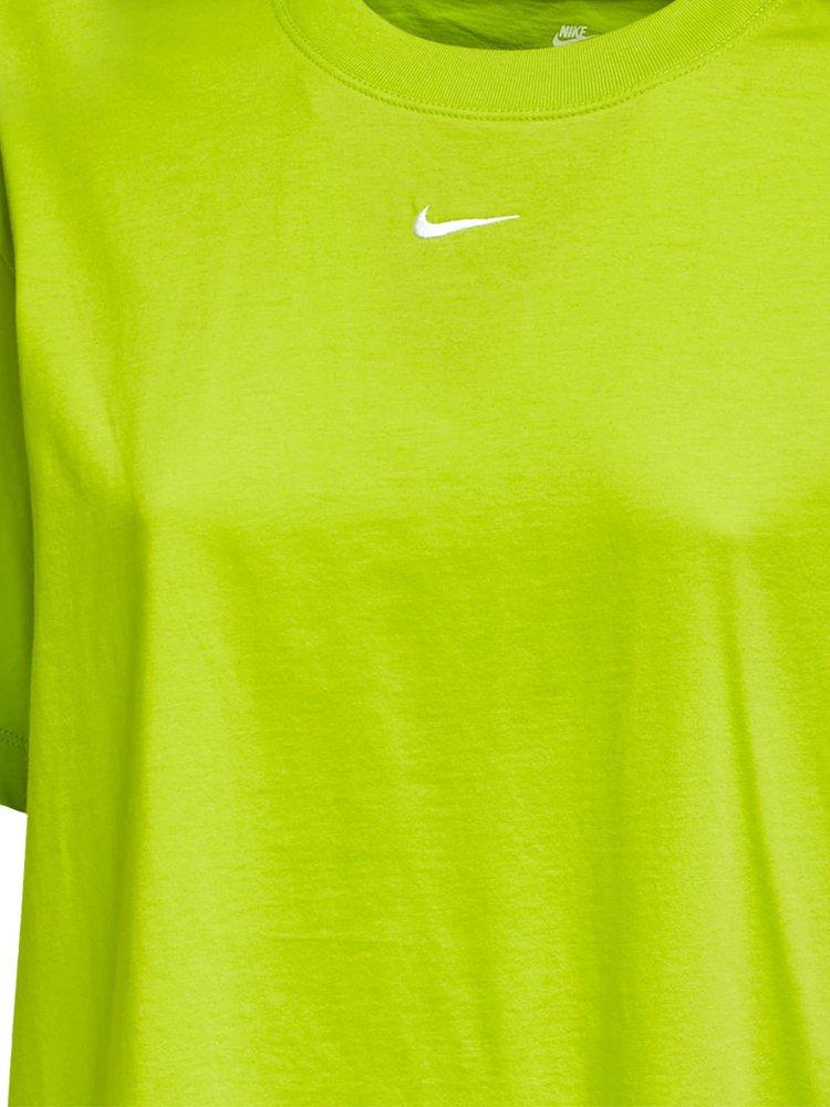 Nike Logo Embroidered Loose Fit T-shirt in Green | Lyst