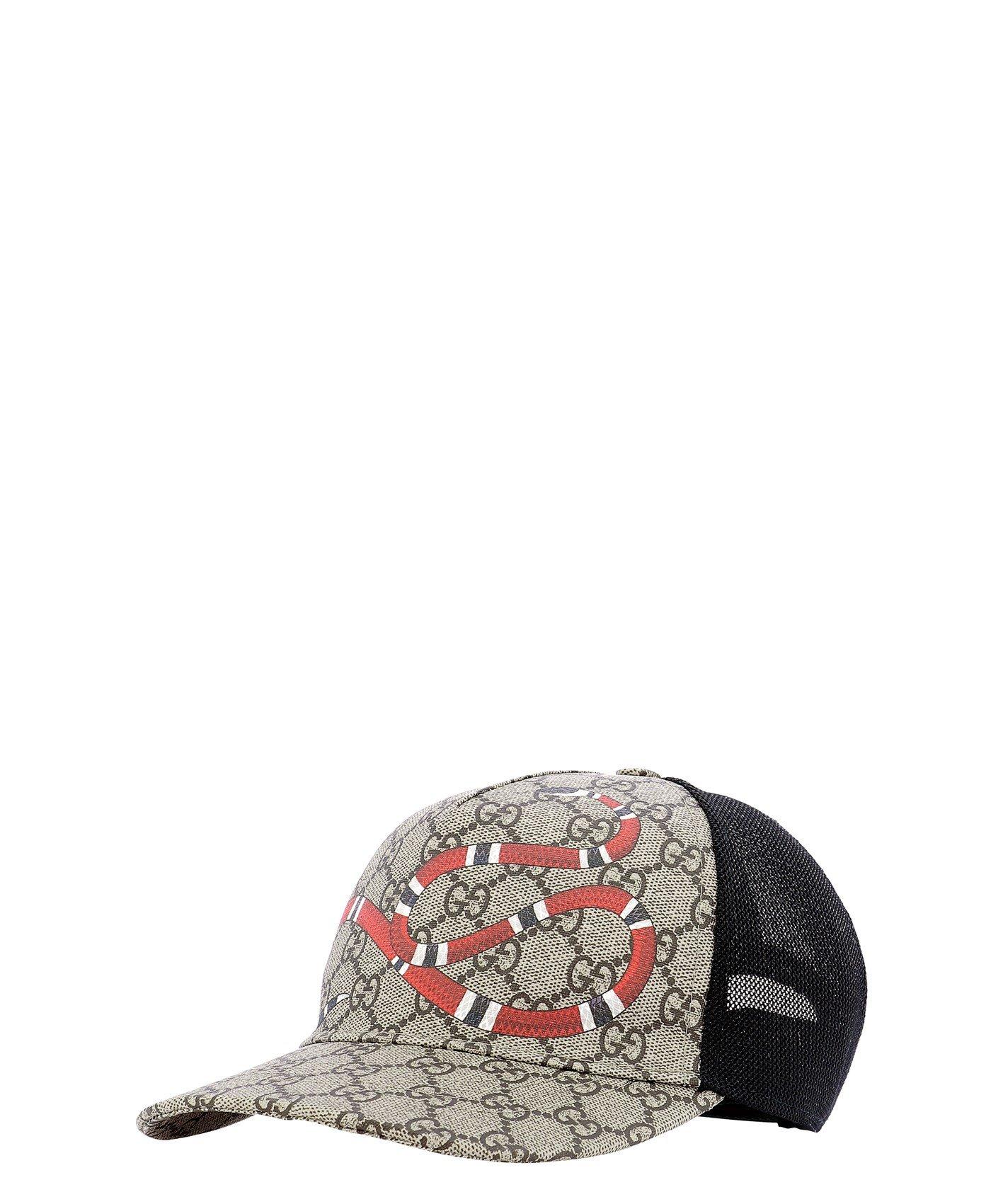kingsnake print gg supreme baseball hat