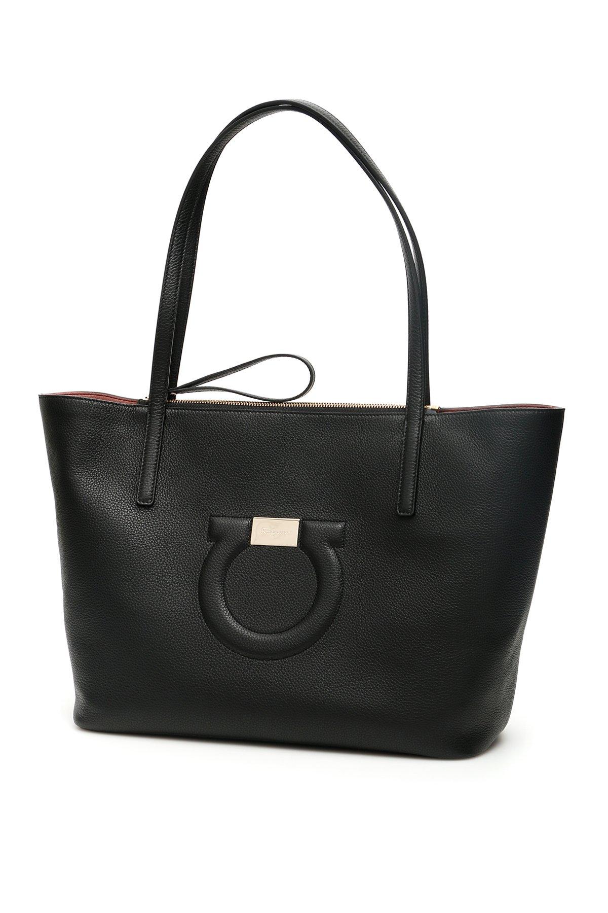 ferragamo gancini tote bag