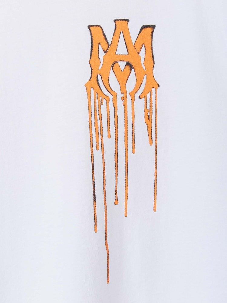 amiri amiri logo printed crewneck sweatshirt｜TikTok Search