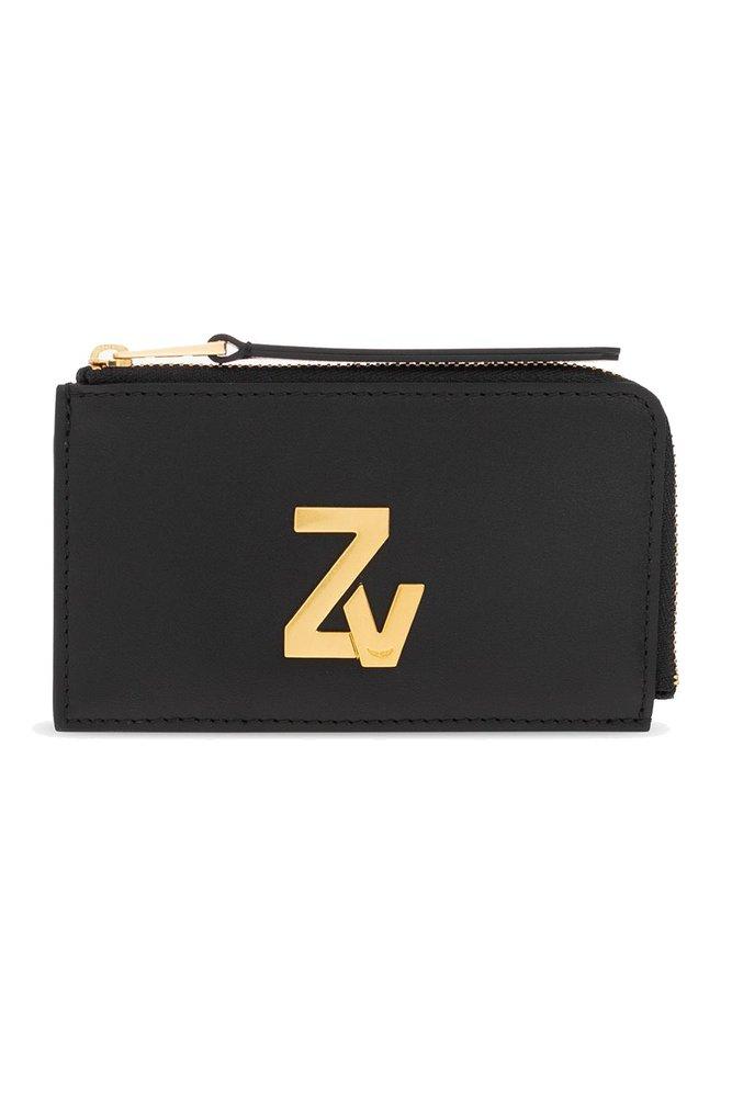 Zadig & Voltaire Logo-plaque Medium Card Holder in Black | Lyst