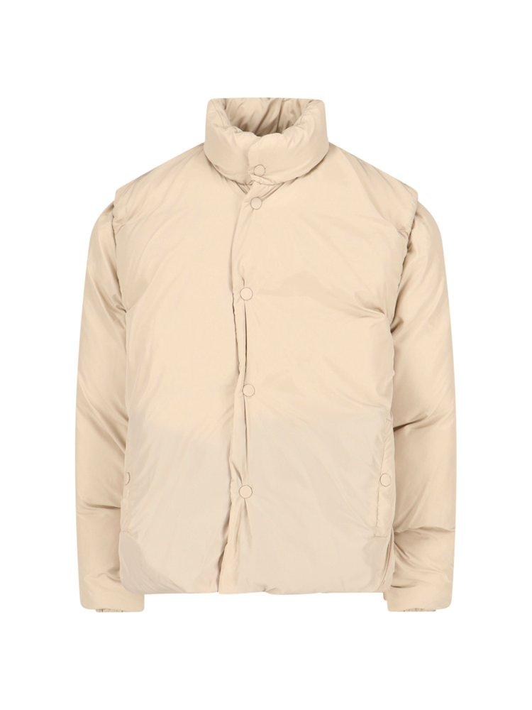 Magliano High Neck Padded Jacket in Natural for Men | Lyst