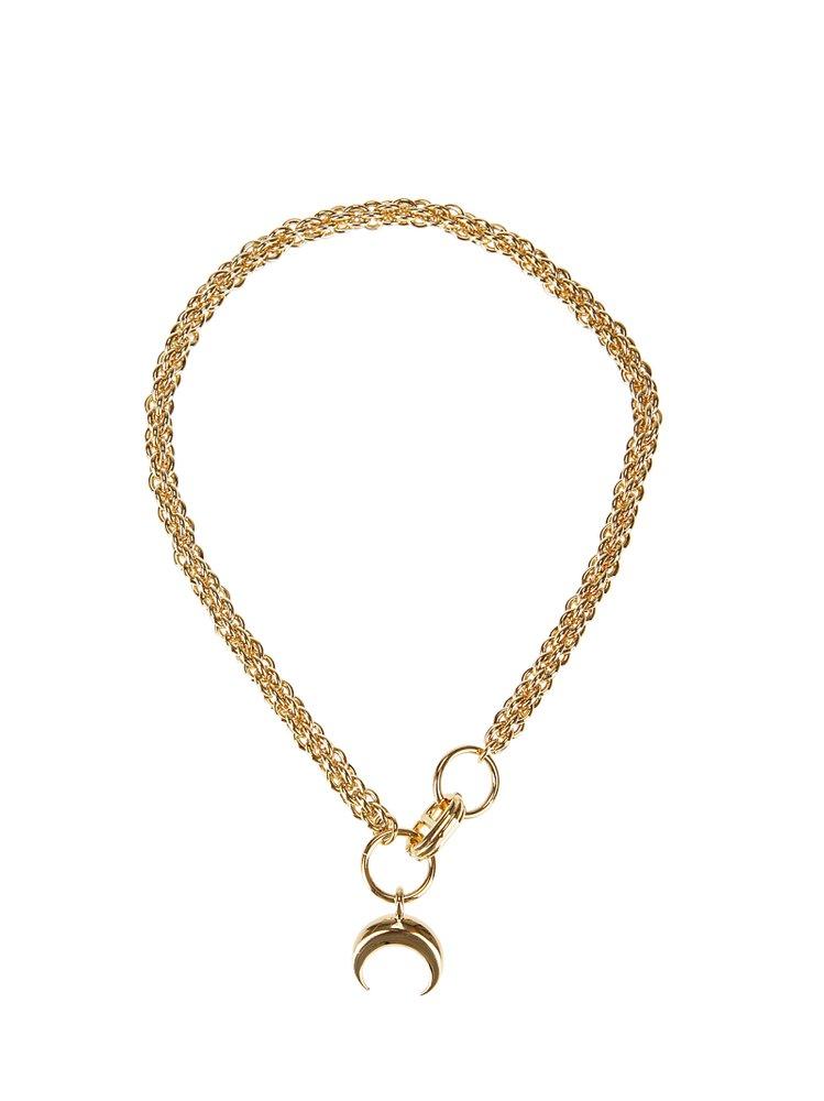 大人気◆Marine Serre◆Moon チャーム付き シルバーネックレス 大人気◇Marine Serre◇Moon チャーム付き シルバーネックレス