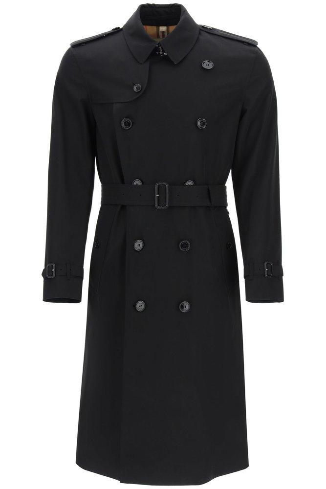 Burberry Kensington Heritage Trench Coat in Black for Men | Lyst