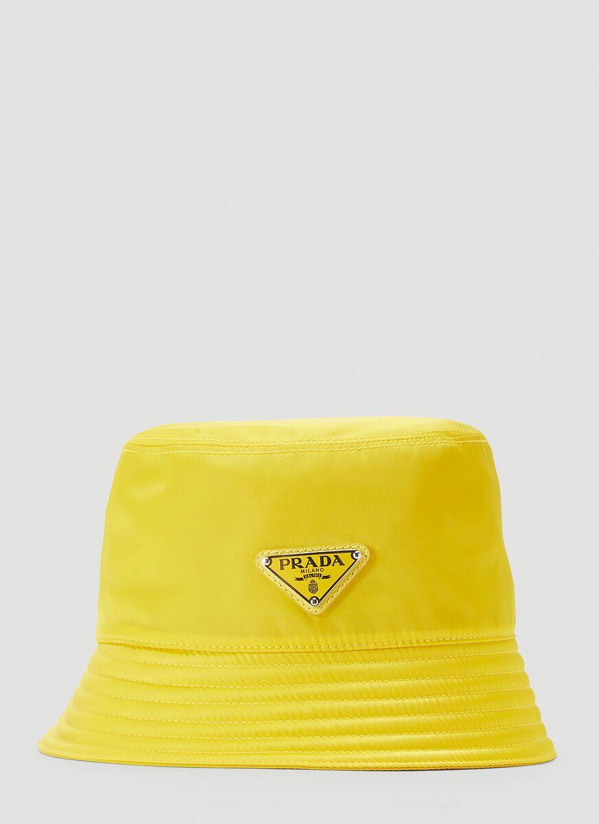 yellow prada bucket hat