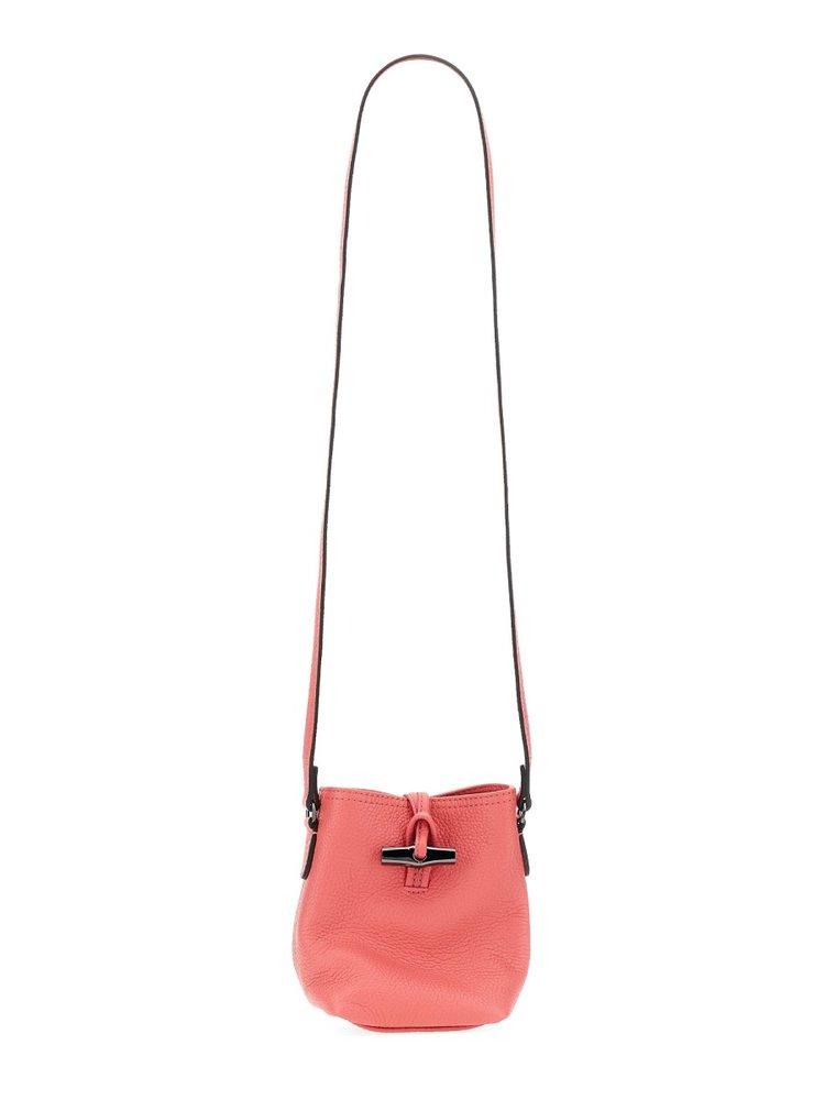 Longchamp Roseau Essential Xs Crossbody Bag in Red