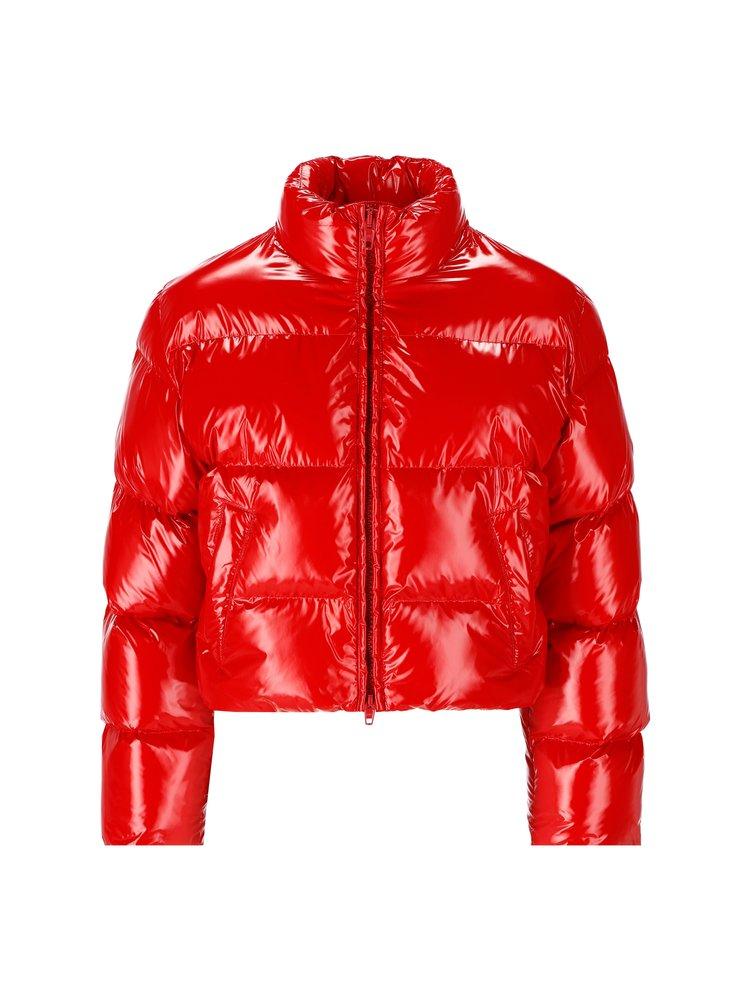 Balenciaga Puffer Jacket in Red | Lyst