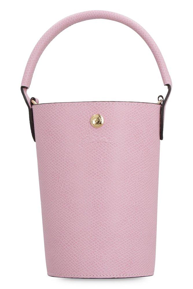 Longchamp Xs Épure Leather Bucket Bag in Pink
