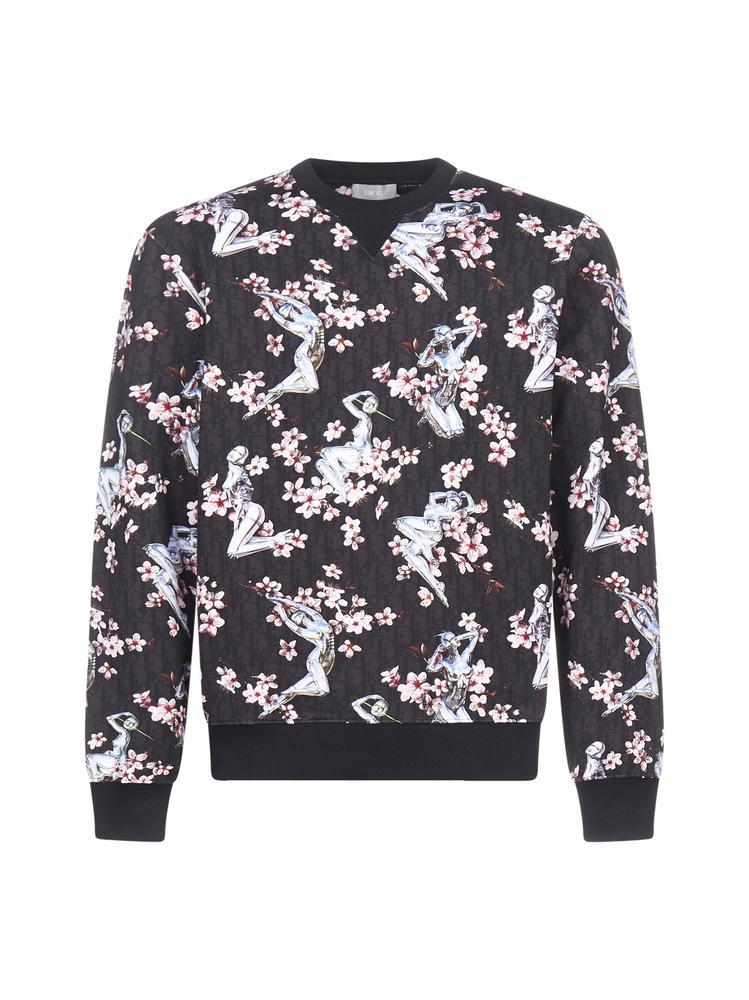 Dior Homme Cotton Dior X Sorayama All Over Graphic Print Jumper for Men ...