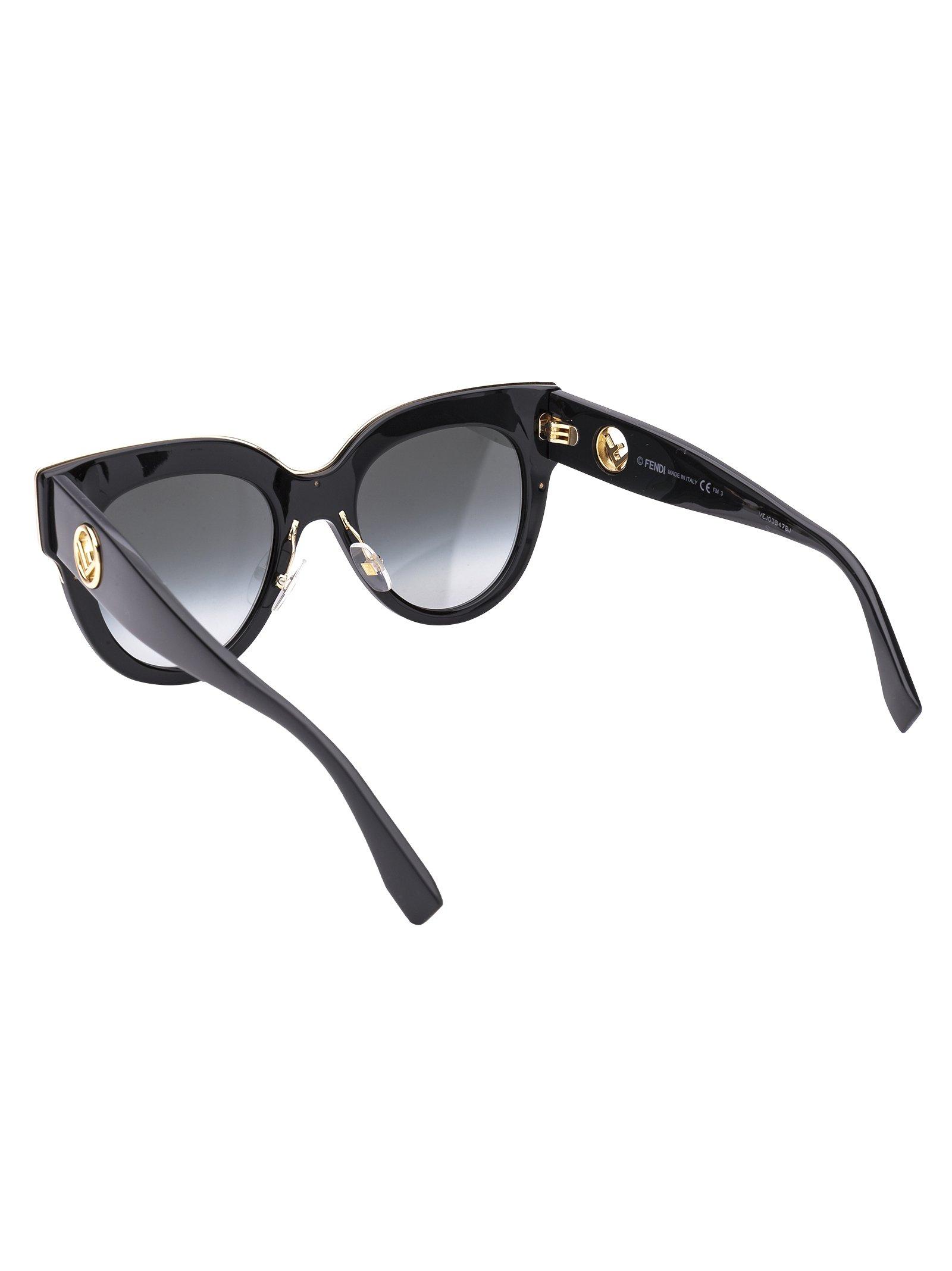 fendi round frame sunglasses
