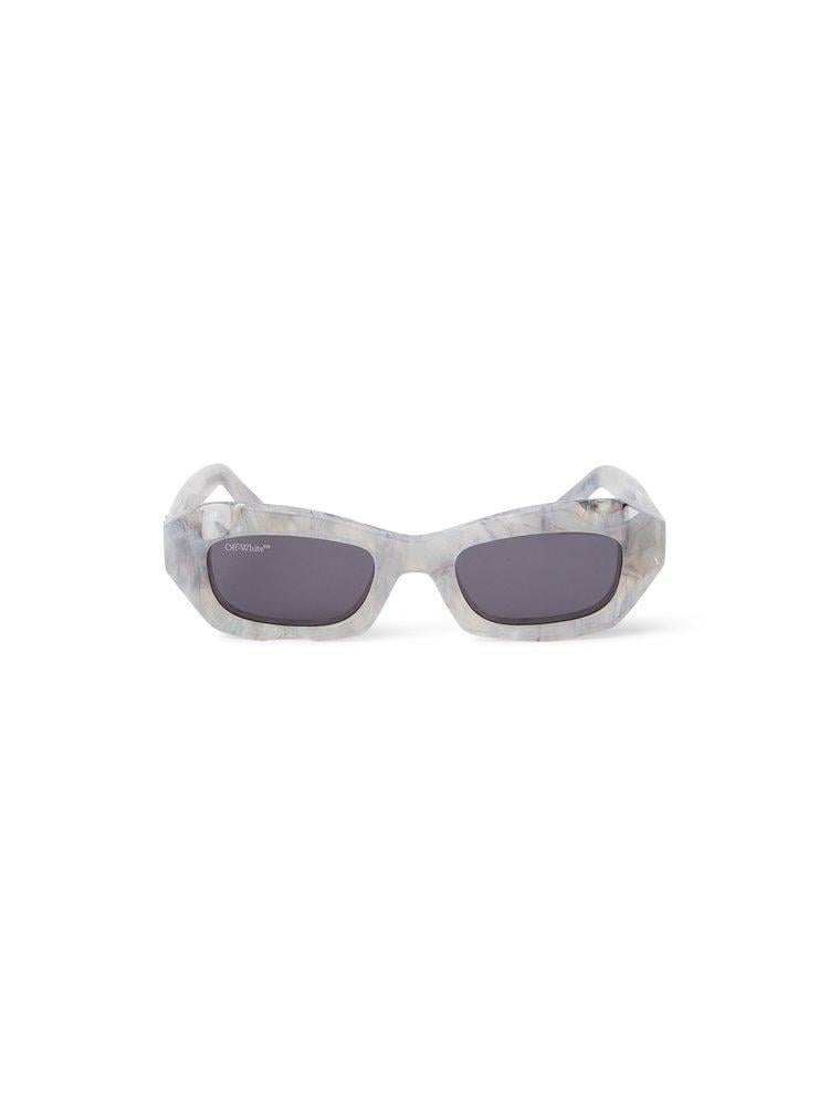 Off-White c/o Virgil Abloh Venezia Rectangular Frame Sunglasses in White