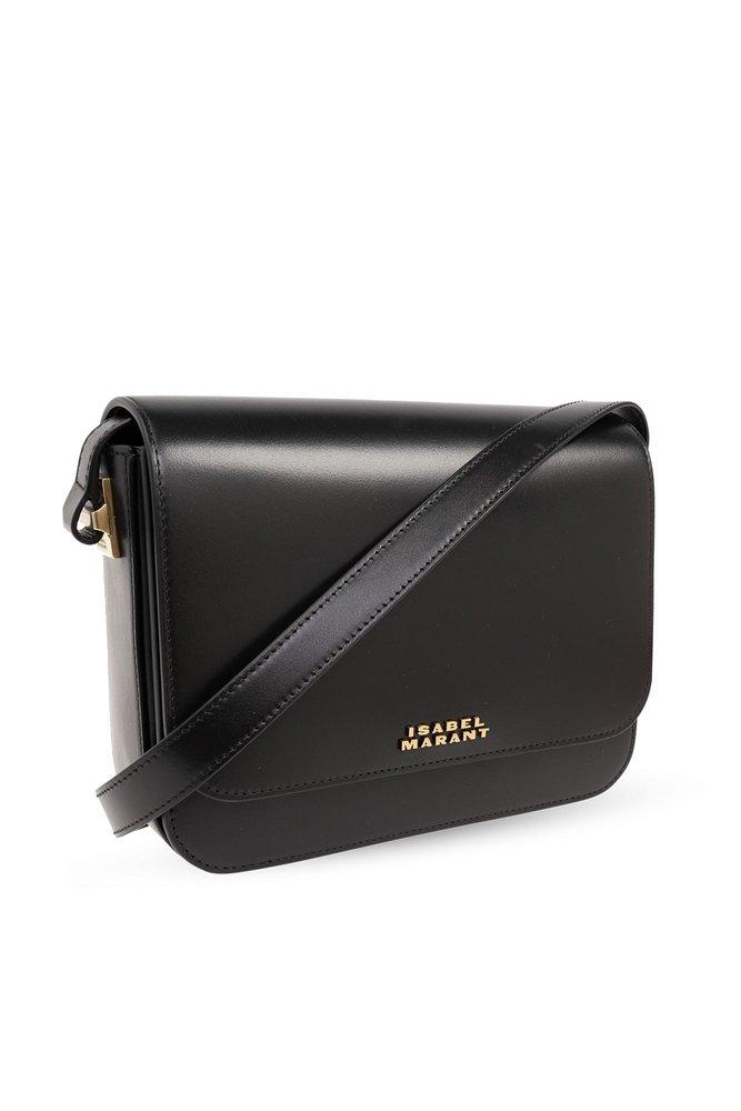 Isabel Marant 'nizza' Leather Shoulder Bag, in Black | Lyst