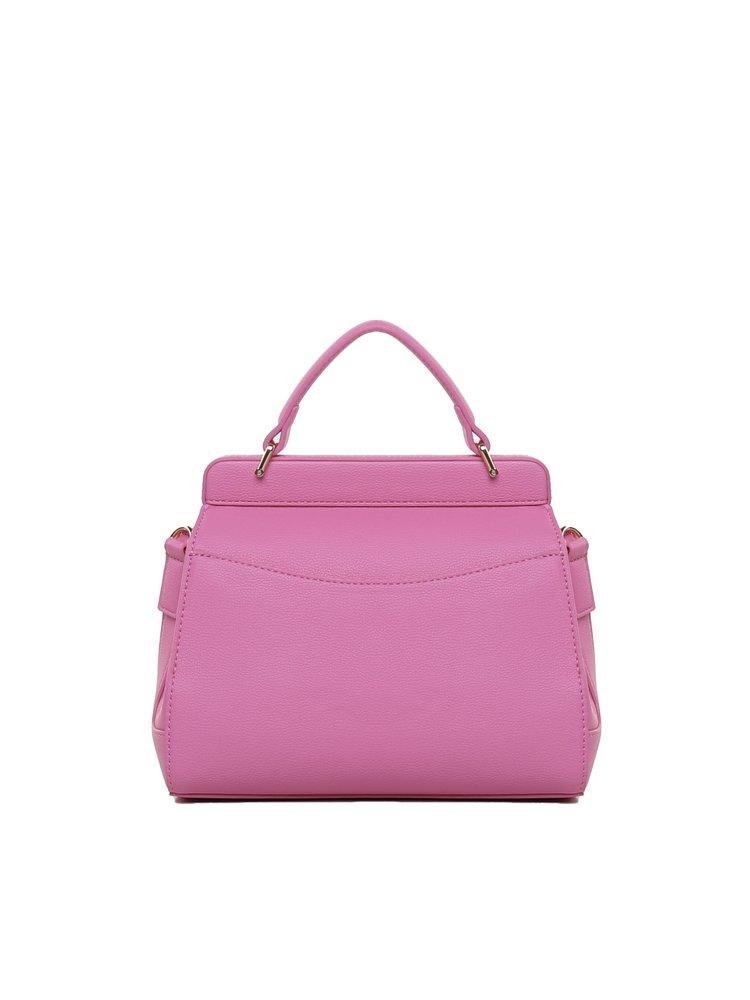 Love Moschino Logo-plaque Foldover Top Tote Bag in Pink