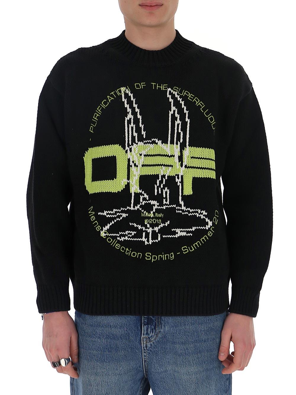 Off-White c/o Virgil Abloh Harry The Bunny Intarsia Knit Jumper in