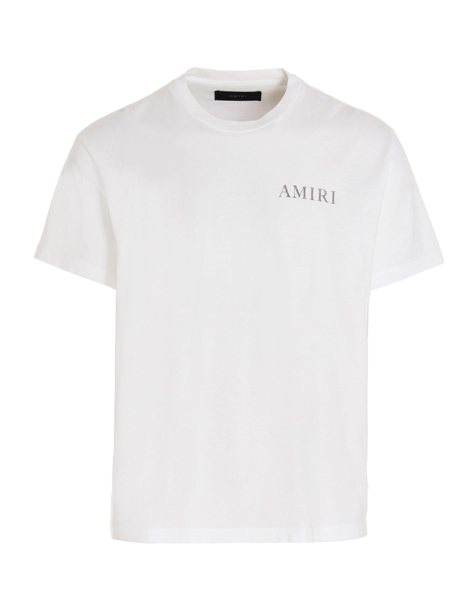 Amiri Logo-print Supima Cotton-jersey T-shirt In White