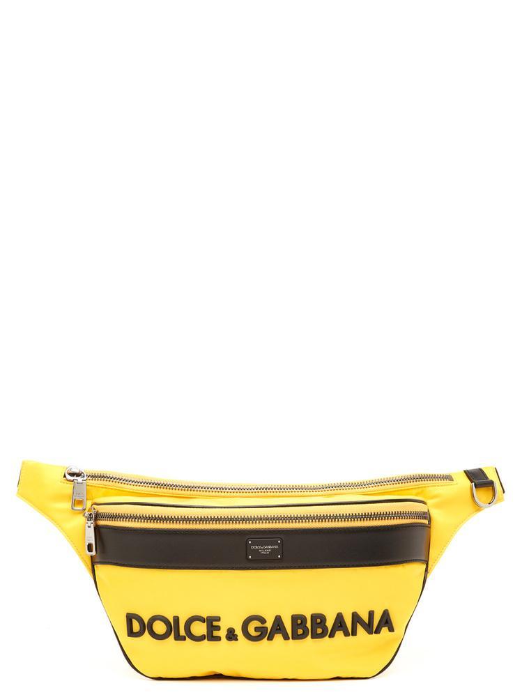 Dolce & Gabbana Logo Fanny Pack in Yellow for Men - Lyst