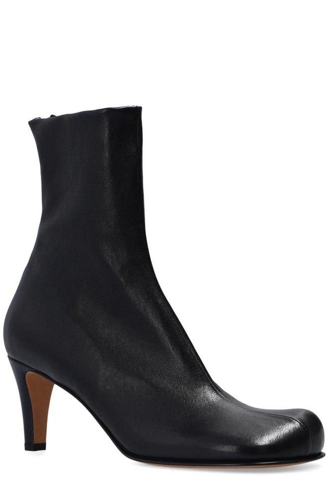 ショートブーツ・ブーティ BOTTEGA VENETA  Square Toe Ankle Boots Bottega Veneta Square-toe Bloc Ankle Boots in Black | Lyst