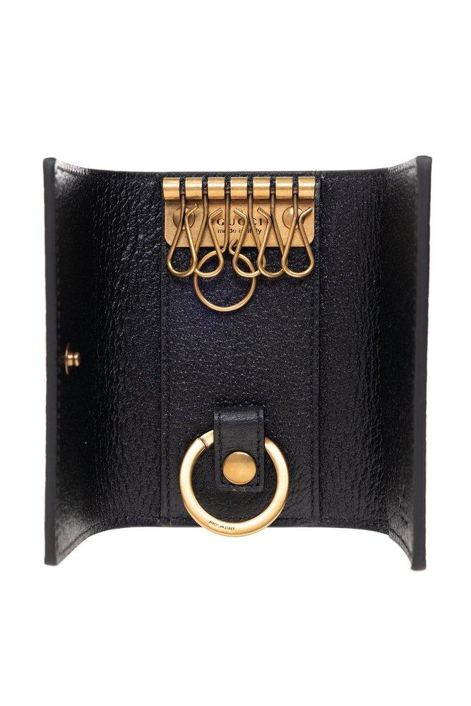 Gucci GG Open Tri-fold Key Holder in Black for Men | Lyst