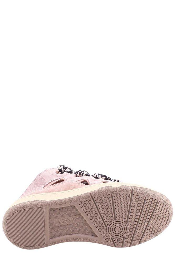 Lanvin Curb Open-back Sneakers in Pink | Lyst